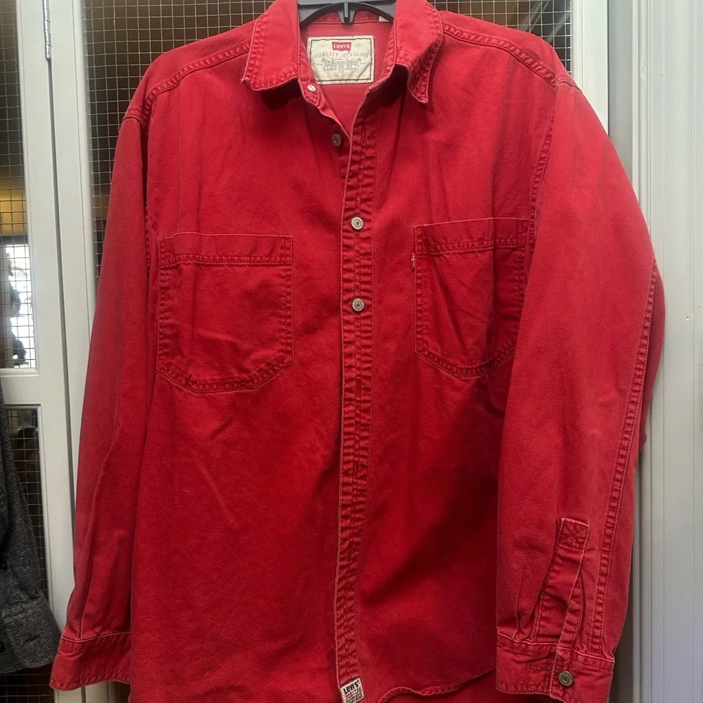 Levi's vintage Red Casual Button-Down Shirt